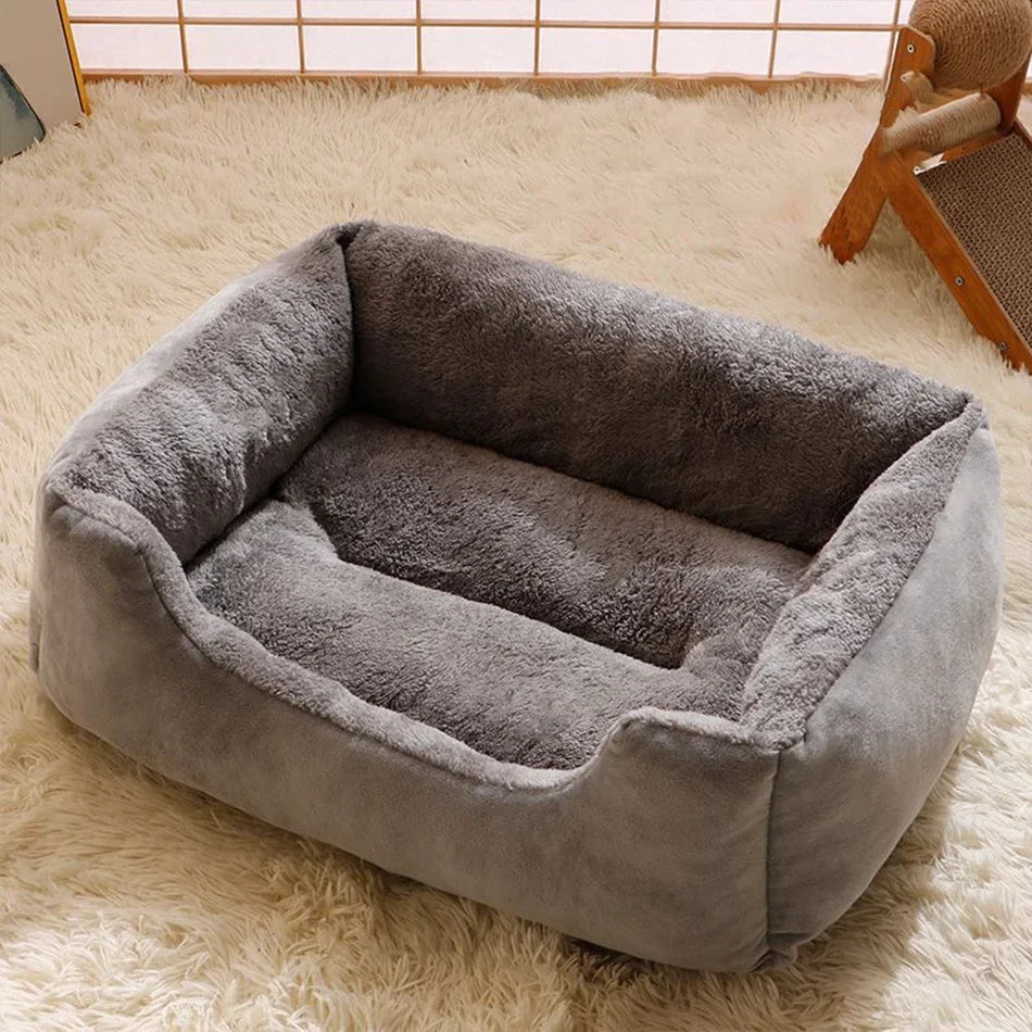 Soft Plush Cat Bed – Breathable Comfortable Pet Sleeping Mat for Cats