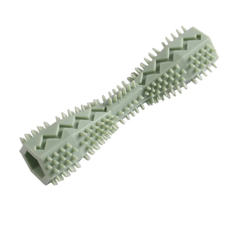 Dog Teething Chew Stick Bite Resistant Treat Dispensing Toy Leak Proof Design