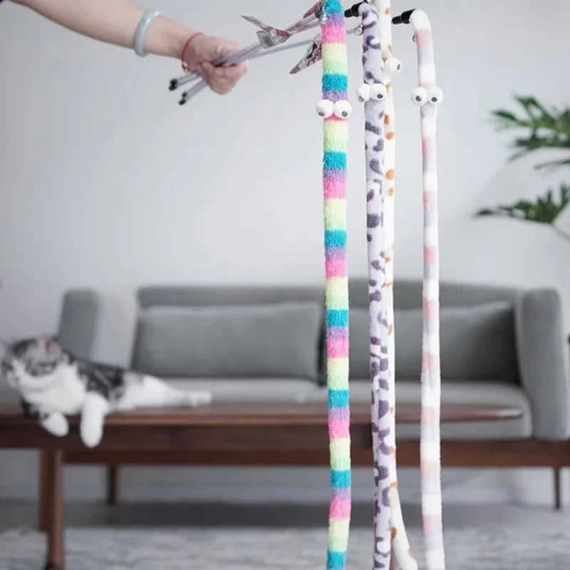 Interactive Caterpillar Cat Teaser Wand | Bark&Whiskers