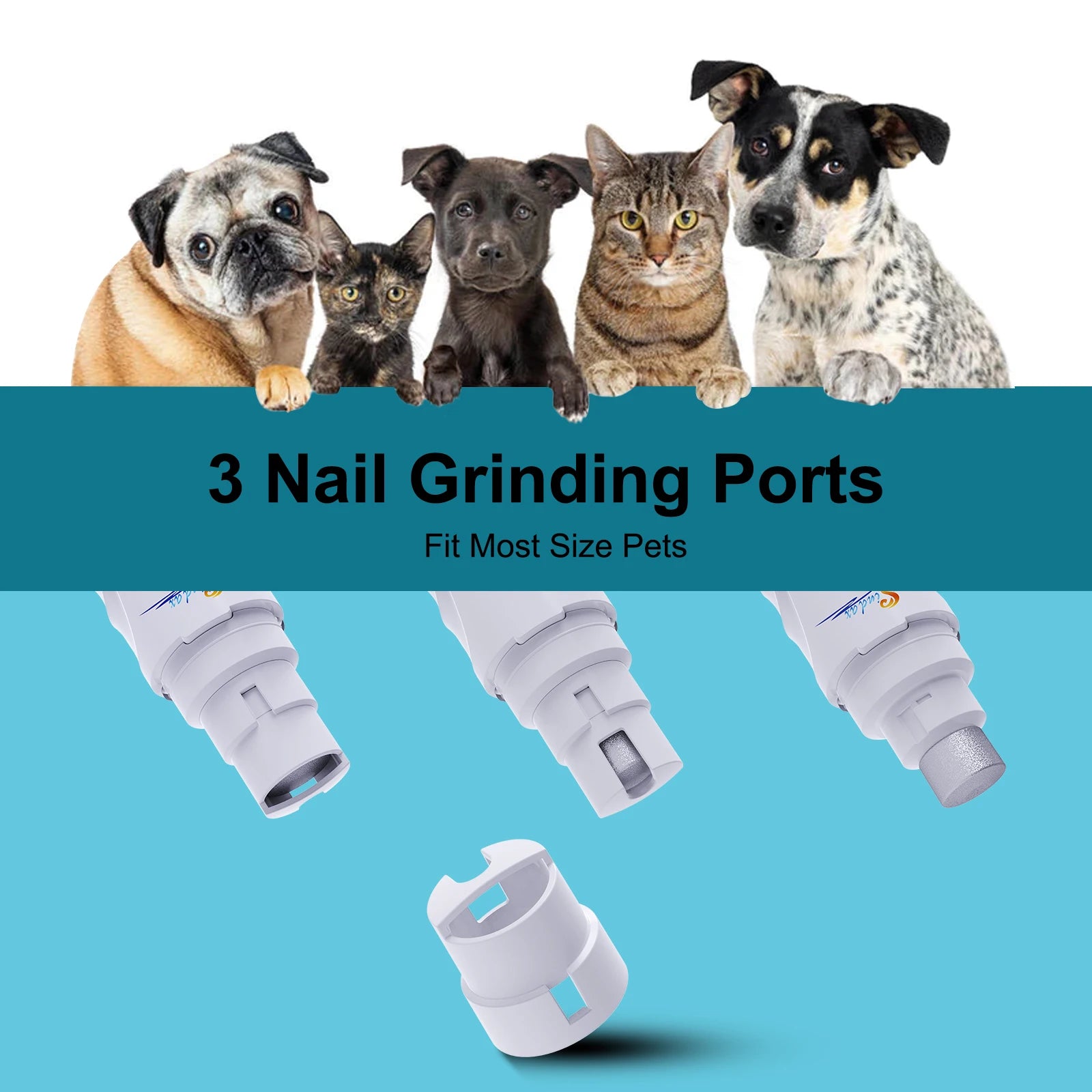 Dog Nail Grinder UK | Quiet USB Rechargeable Pet Nail Trimmer