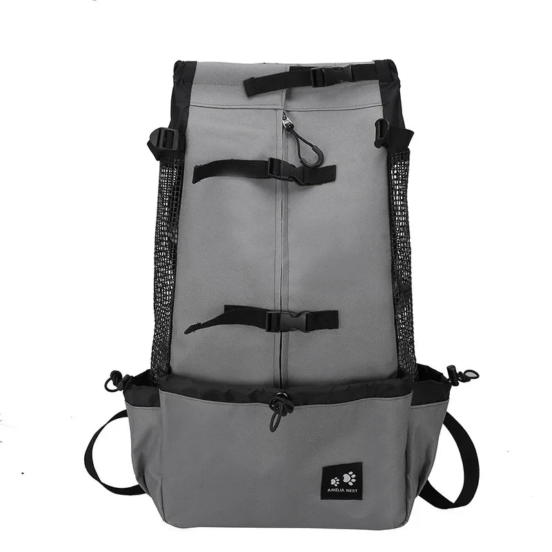 Heavy Duty Dog Carrier Backpack  | Strong Breathable Pet Backpack for Medium Dogs
