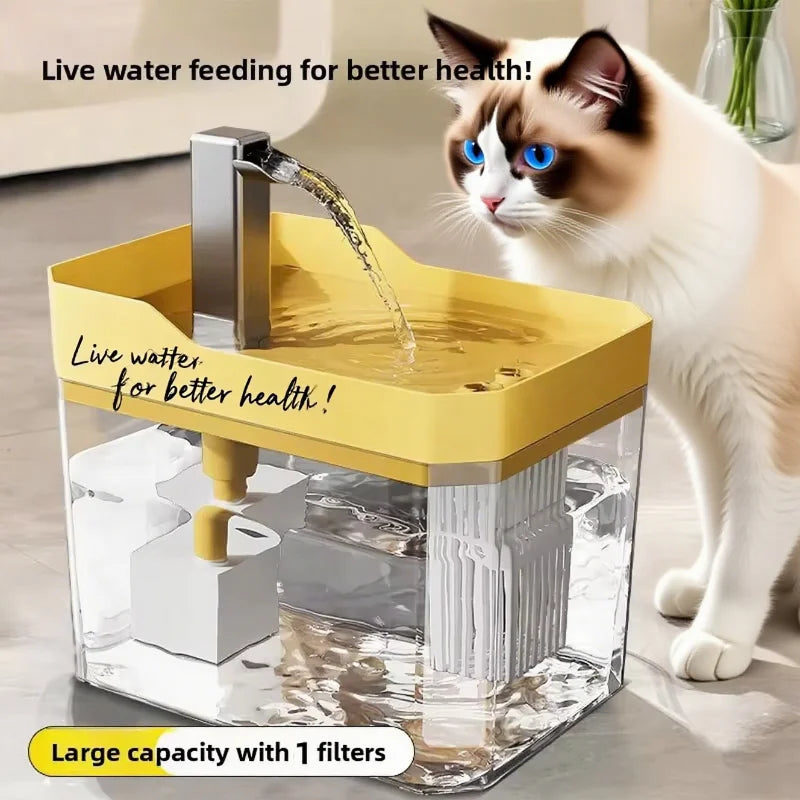 1.5L Automatic Pet Water Fountain  | Quiet USB Cat & Small Dog Fountain