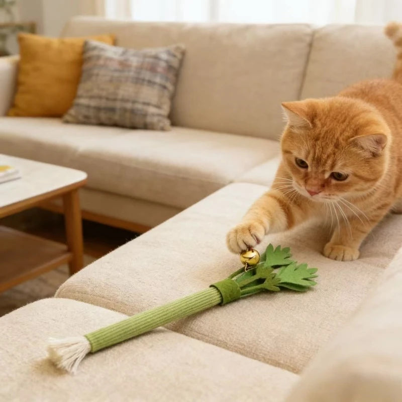 Catnip Chew Stick Toy for Cats – Interactive Teeth Cleaning Cat Toy