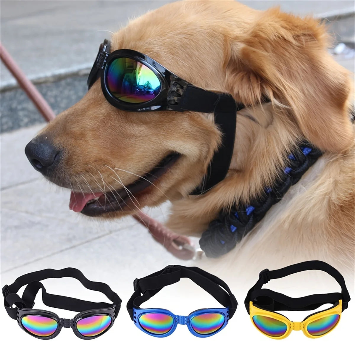 Foldable Pet Sunglasses Anti UV Dog Cat Glasses Outdoor Eye Protection