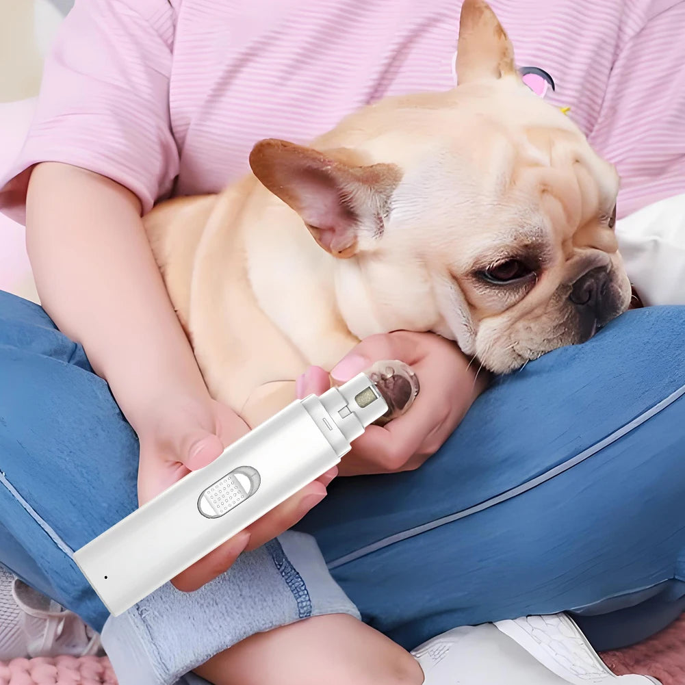 Pet Nail Grinder 2-Speed Quiet USB Rechargeable | Dog & Cat Nail Trimmer
