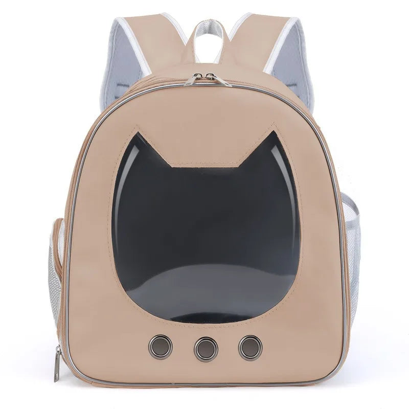 Luxury Pet Backpack  | Stylish Transparent Cat & Small Dog Carrier Bag