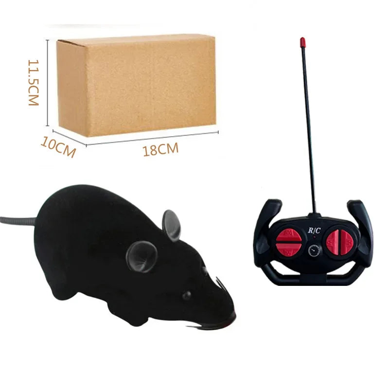 Remote Control Cat Toy Realistic Moving Mouse Interactive Hunting Simulation Toy