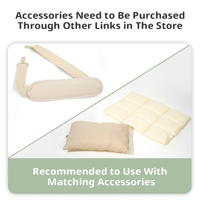 Dog Carrier Sling Bag – Soft Cotton Hands-Free Pet Travel Shoulder Bag