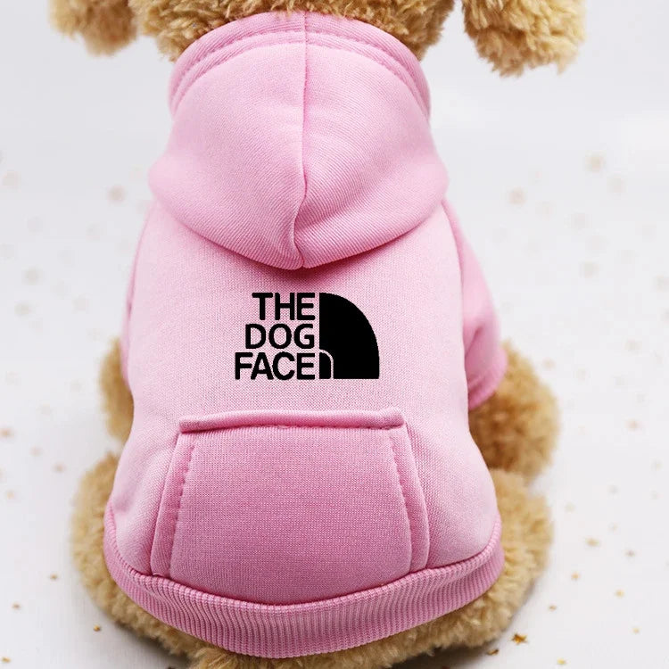 Dog Cat Winter Sweater Denim Style Pet Clothes with Pocket Autumn Winter Outfit
