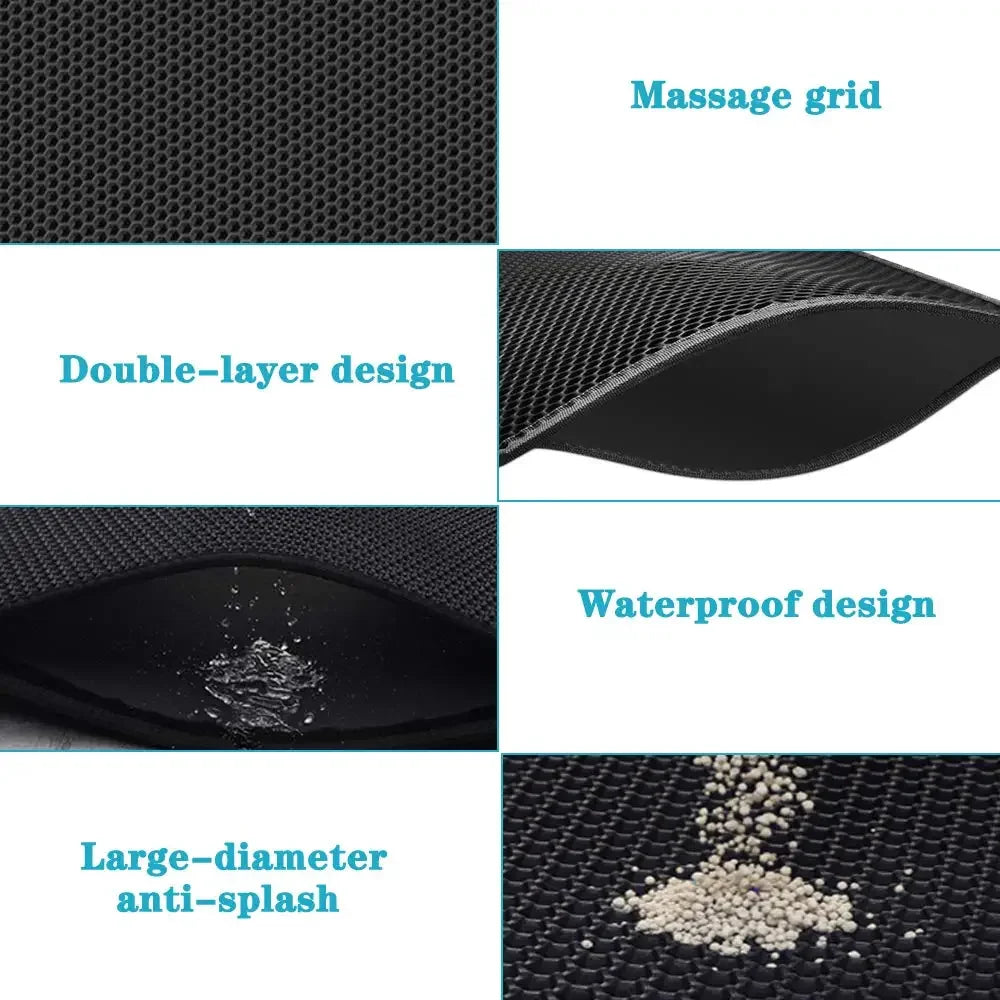 CleanStep Waterproof Cat Litter Mat Double Layer Anti Slip Design
