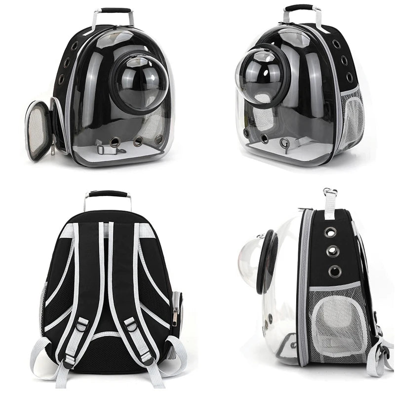 Transparent Pet Backpack,Space Capsule Carrier for Cats & Small Dogs