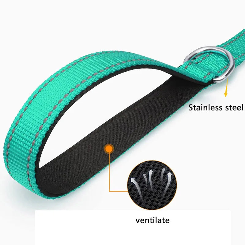 Reflective Dog Leash for Walking Training – Durable Pet Lead 1.2m–1.8m