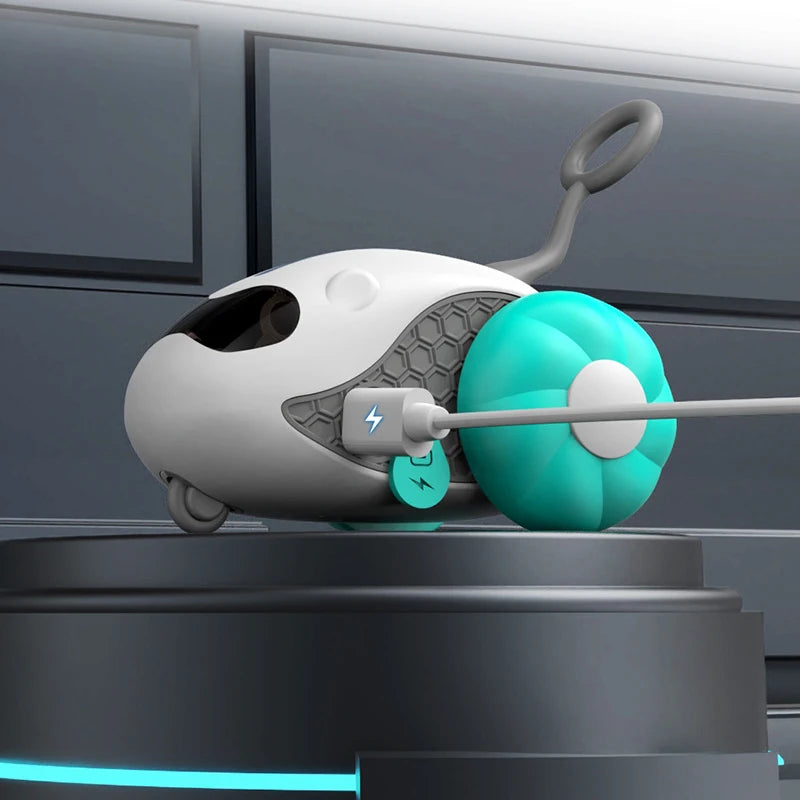 Automatic Rolling Cat Toy Car with Remote Control – Interactive Rechargeable Toy for Indoor Cats