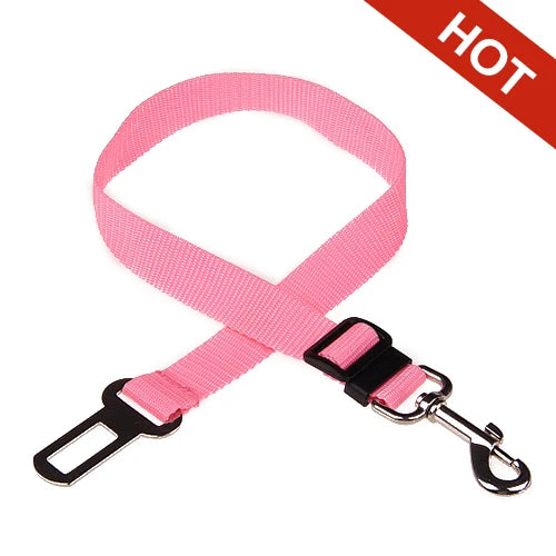 Adjustable Dog Car Seat Belt Safety Lead Clip for Pets Secure Travel Harness