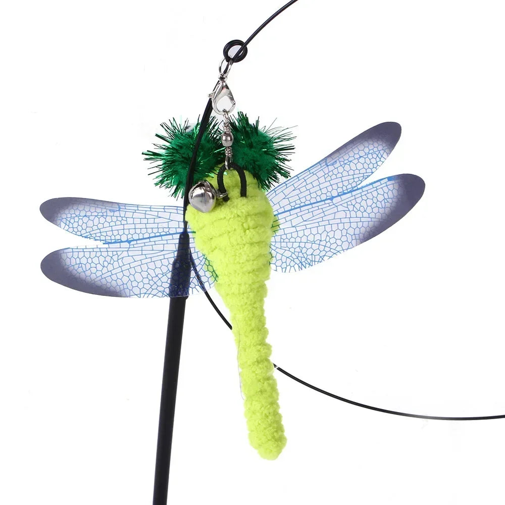 Interactive Suction Cup Feather Cat Toy – Bird Teaser Wand for Endless Play
