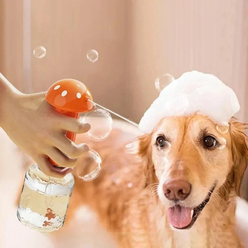 Pet Foam Shampoo Dispenser | Automatic Dog & Cat Bath Brush