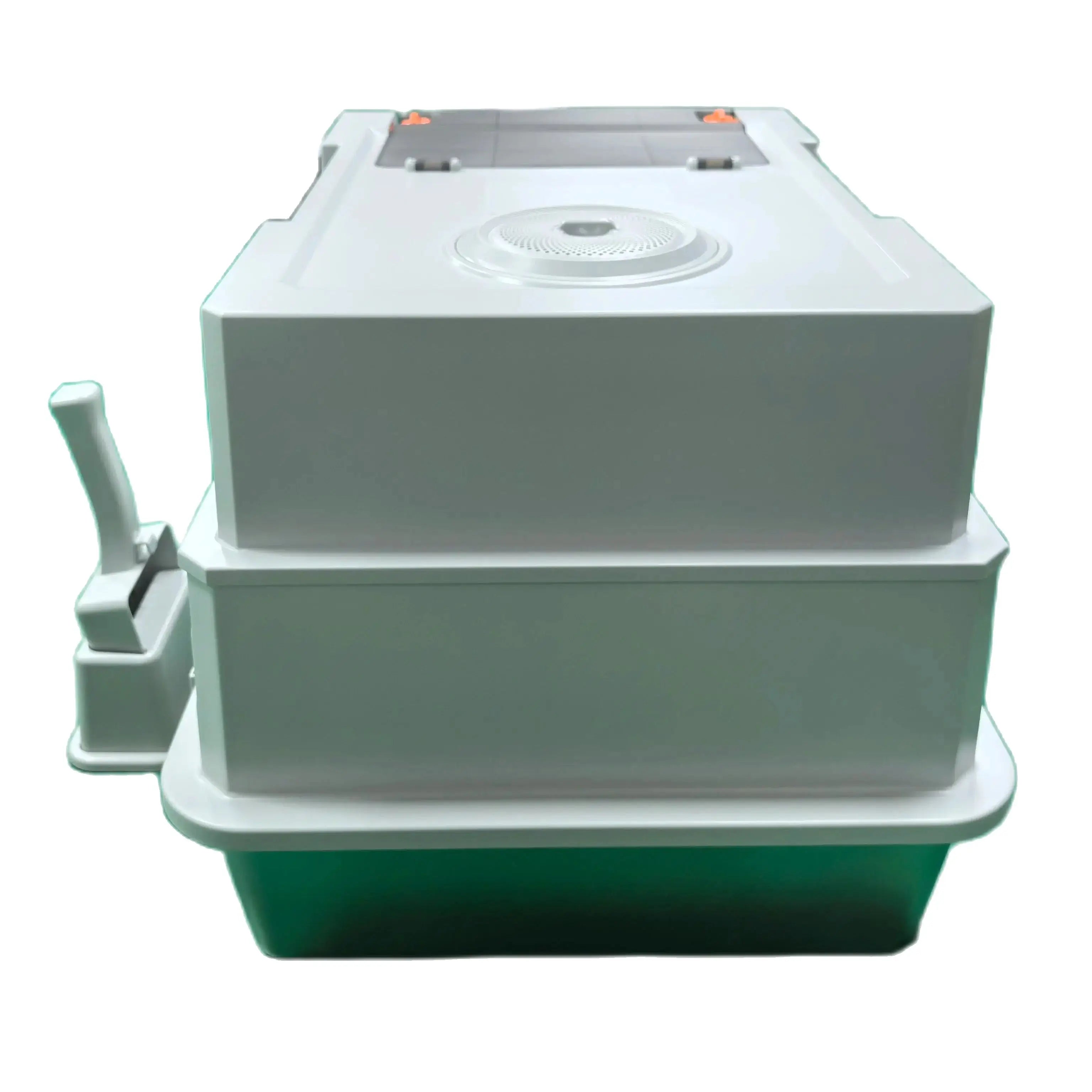 Extra Large Stainless Steel Cat Litter Box with Lid Enclosed Odour Control with Step and Scoop Easy Clean
