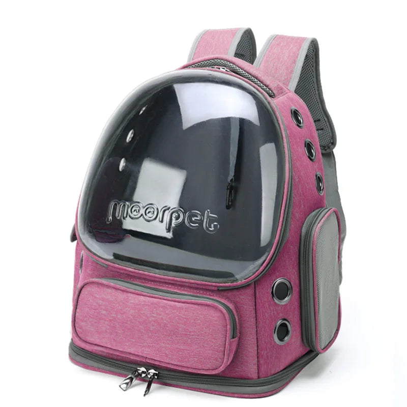 Waterproof Pet Backpack  | Breathable Cat & Small Dog Travel Carrier Bag