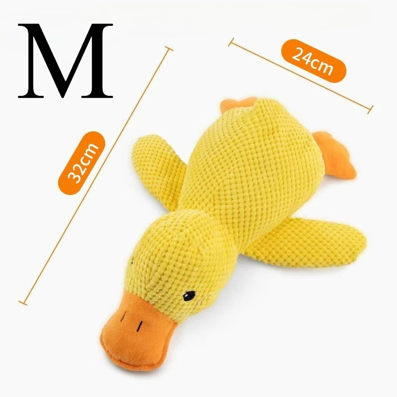 Durable Plush Duck Dog Toy – Bite-Resistant Chew Toy with Sound