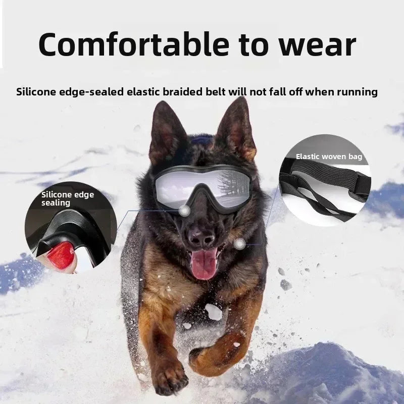 Dog Goggles Anti UV Windproof Adjustable Sunglasses for Outdoor Protection
