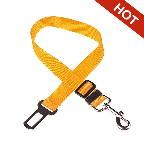 Adjustable Dog Car Seat Belt Safety Lead Clip for Pets Secure Travel Harness