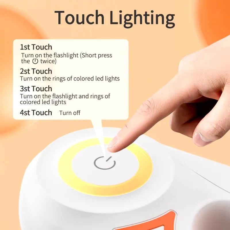 Retractable Dog Leash with LED Light – Durable Nylon Pet Lead