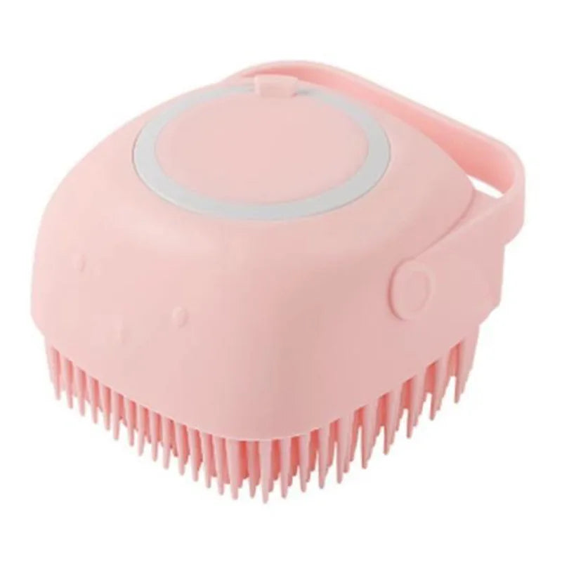Dog Cat Bath Massage Glove Soft Silicone Grooming Brush for Cleaning Shedding Hair