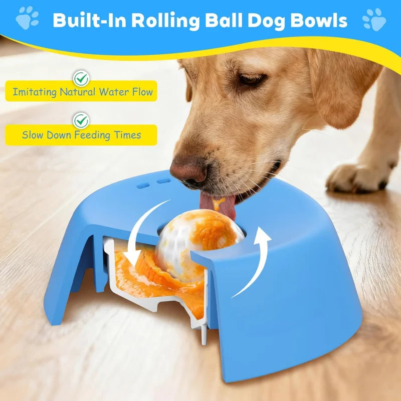 Anti-Choke Slow Feeder Dog Bowl | Non-Slip Healthy Feeding Bowl for Dogs