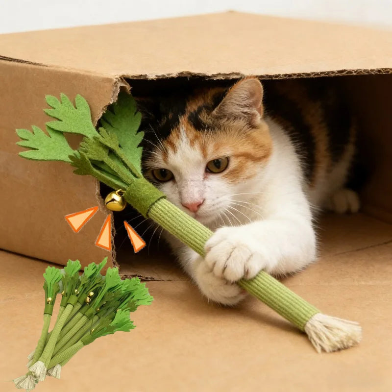 Catnip Chew Stick Toy for Cats – Interactive Teeth Cleaning Cat Toy