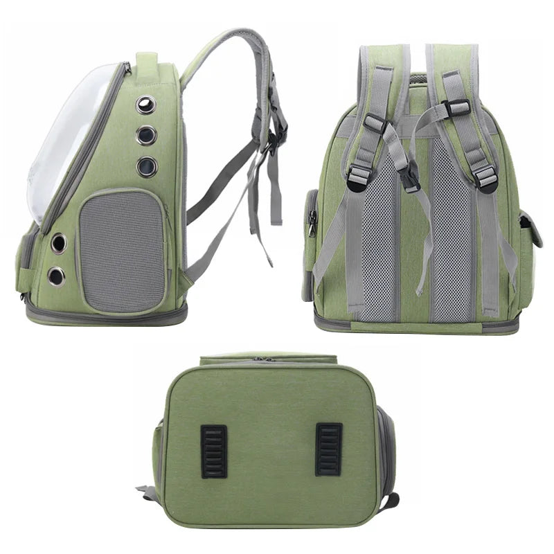 Waterproof Pet Backpack  | Breathable Cat & Small Dog Travel Carrier Bag