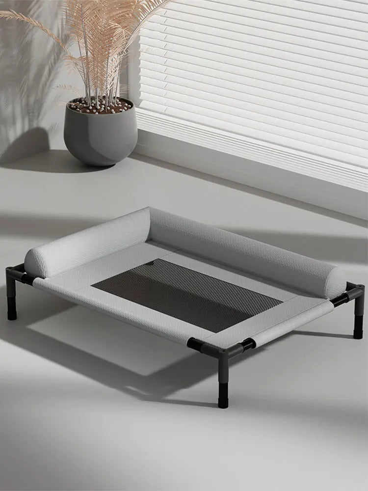 Elevated Cooling Dog Bed for Large Dogs | Breathable Mesh Raised Pet Bed