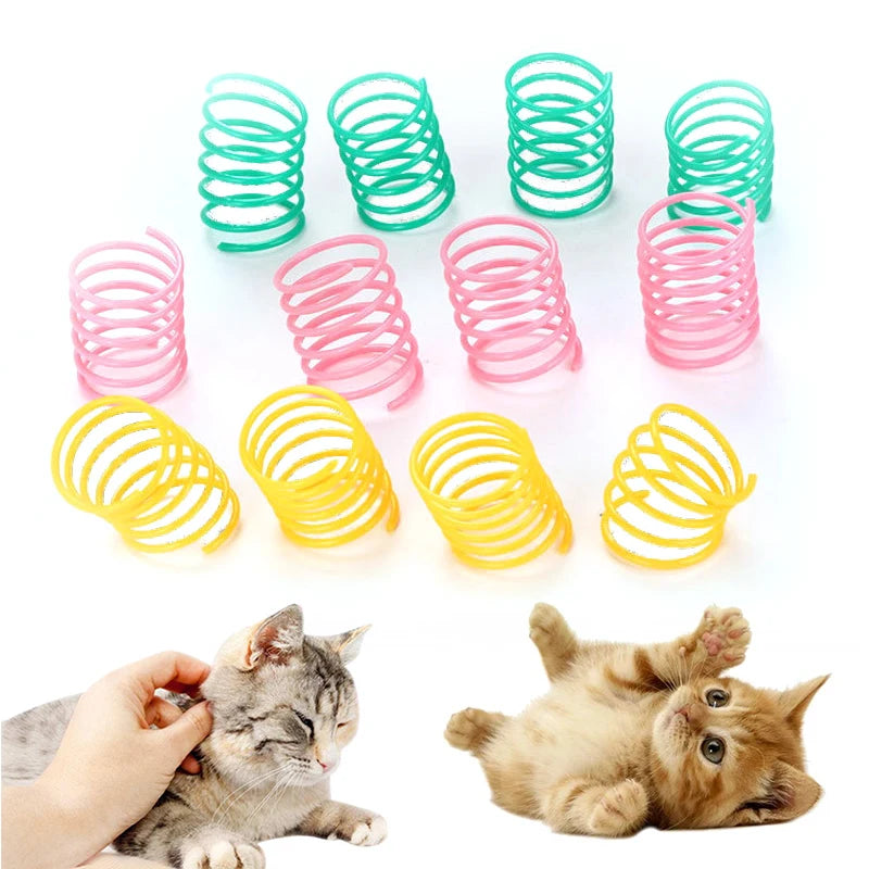 Cat Spring Toy Set | Interactive Bouncy Coil Toys for Cats
