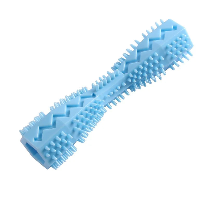 Dog Teething Chew Stick Bite Resistant Treat Dispensing Toy Leak Proof Design
