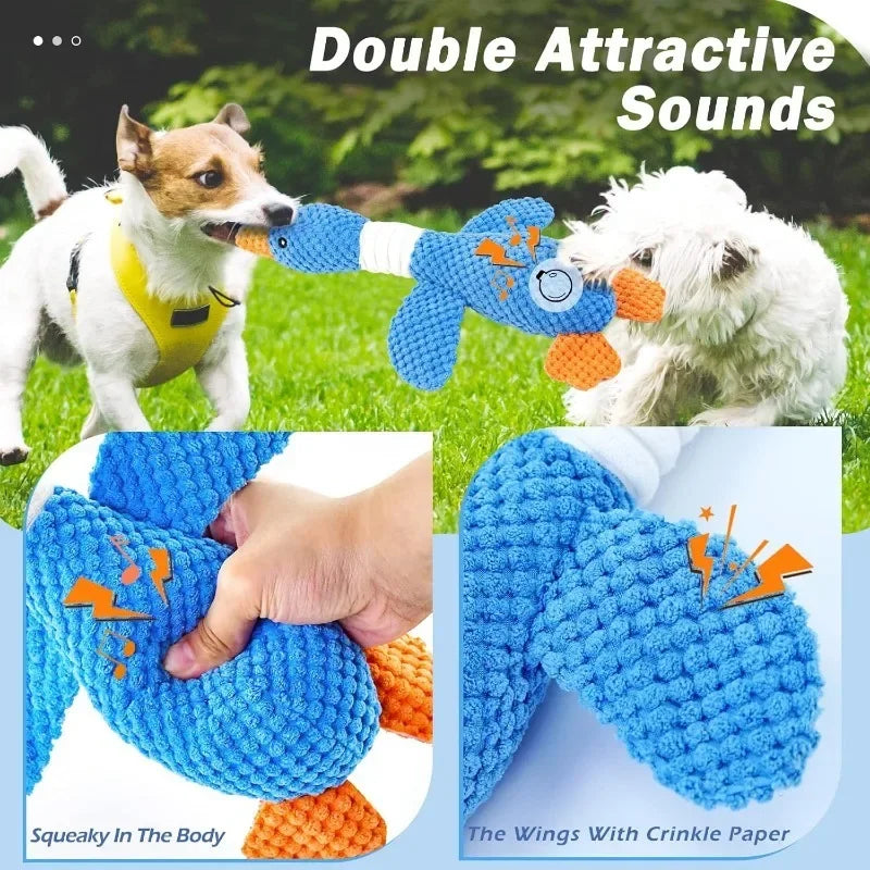 Squeaky Dog Toy UK | Plush Goose Toy for Dogs & Cats