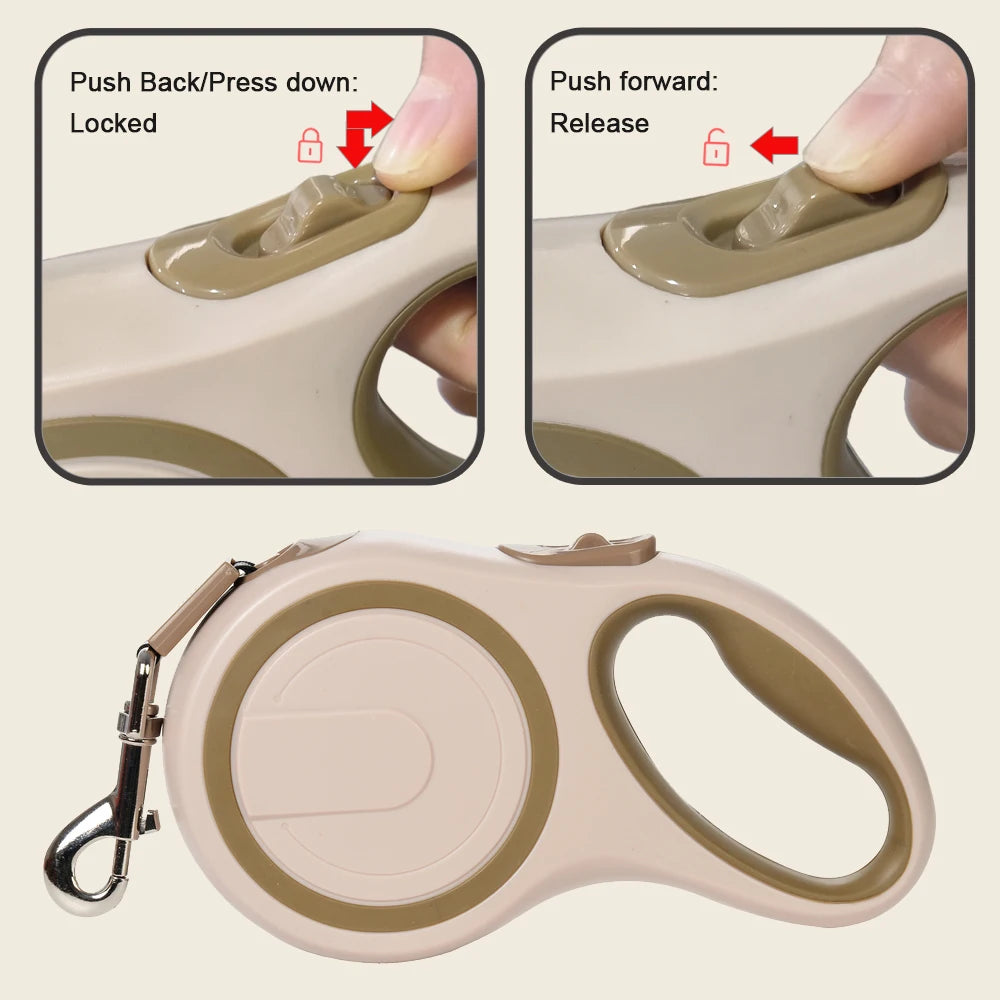 Retractable Dog Lead UK 5m & 8m ,Strong Extendable Lead for Small & Large Dogs