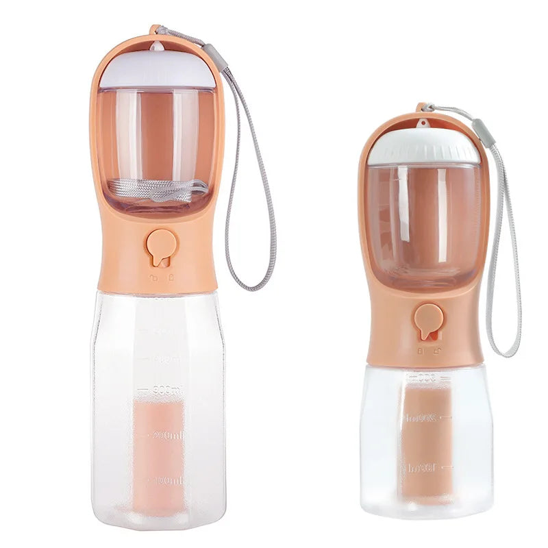 4-in-1 Pet Travel Water Bottle for Dogs & Cats