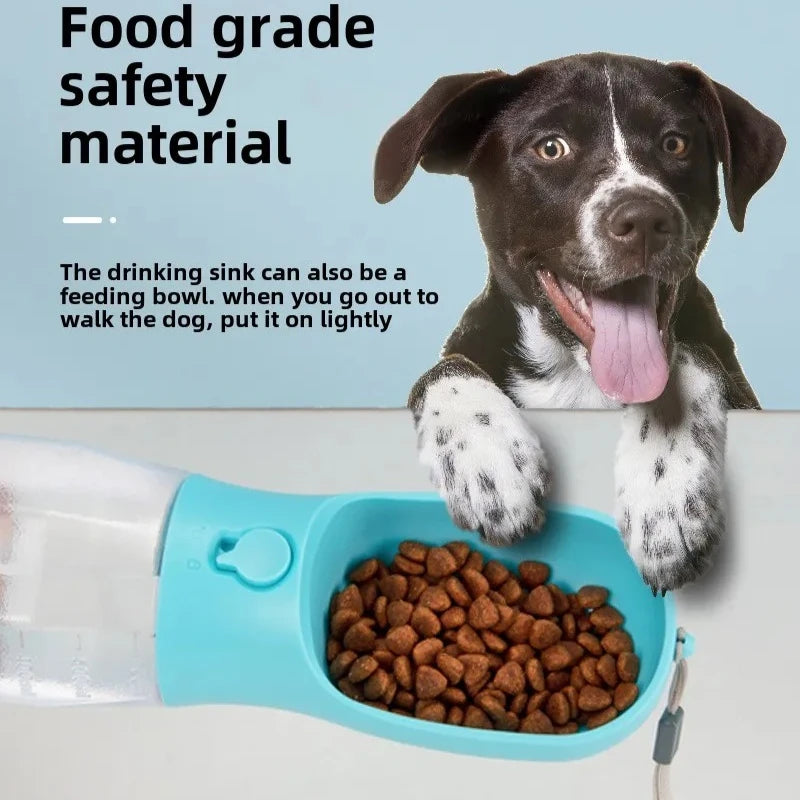 4-in-1 Pet Travel Water Bottle for Dogs & Cats