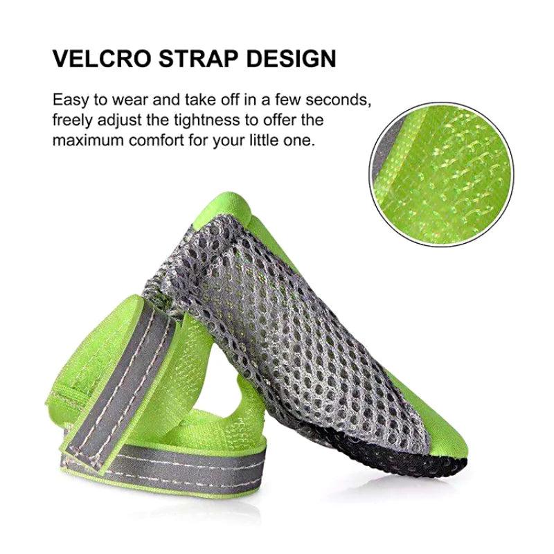 Waterproof Dog Shoes Anti Slip Reflective Boots for Small and Medium Dogs