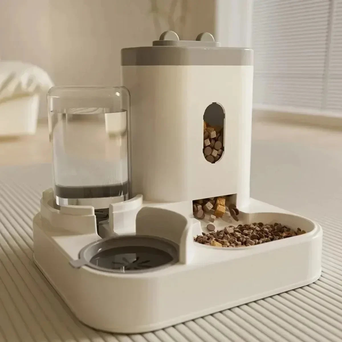 Automatic Pet Feeder with Water Dispenser | Gravity Cat & Dog Food Bow