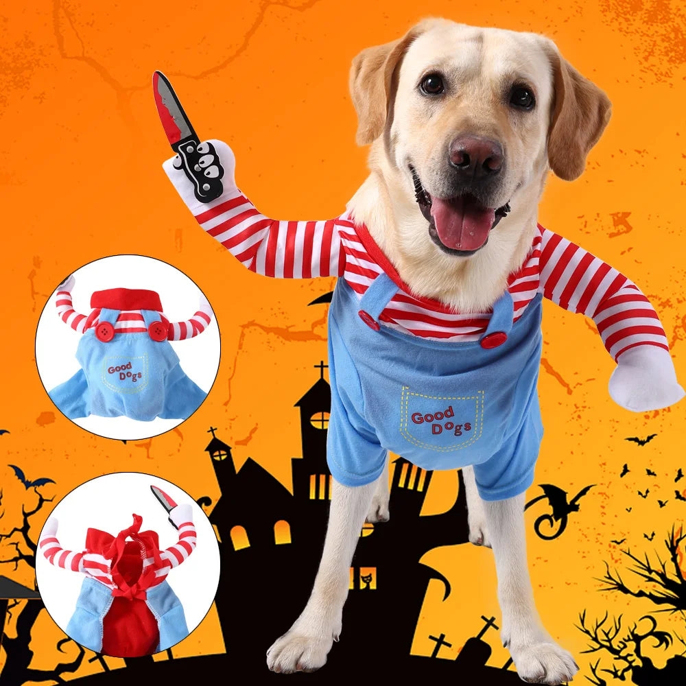 Dog Cosplay Costume for Small, Medium & Large Dogs and Cats – Halloween Party Outfit