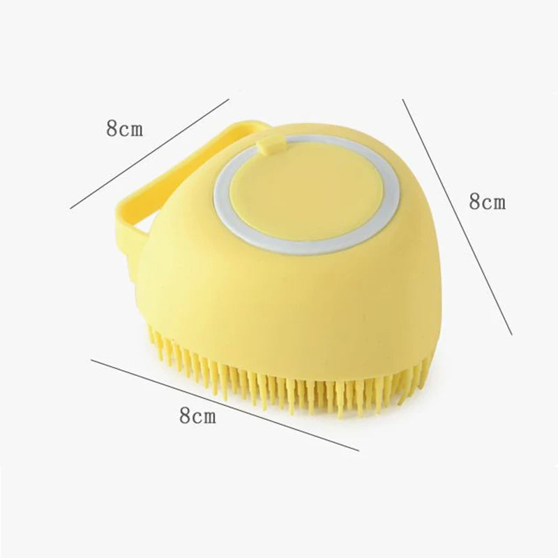Dog Cat Bath Massage Glove Soft Silicone Grooming Brush for Cleaning Shedding Hair