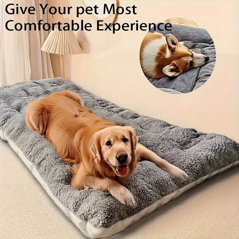 Oversized Plush Pet Bed Mat – Ultra Soft Dog & Cat Sleeping Mat
