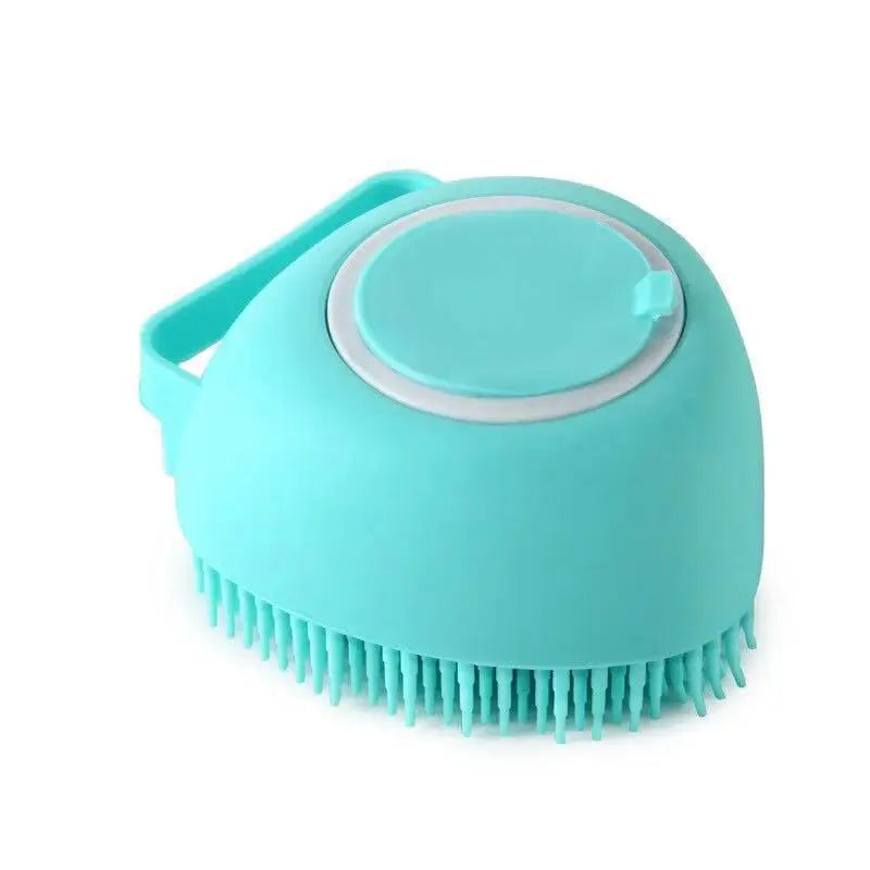 Dog Cat Bath Massage Glove Soft Silicone Grooming Brush for Cleaning Shedding Hair