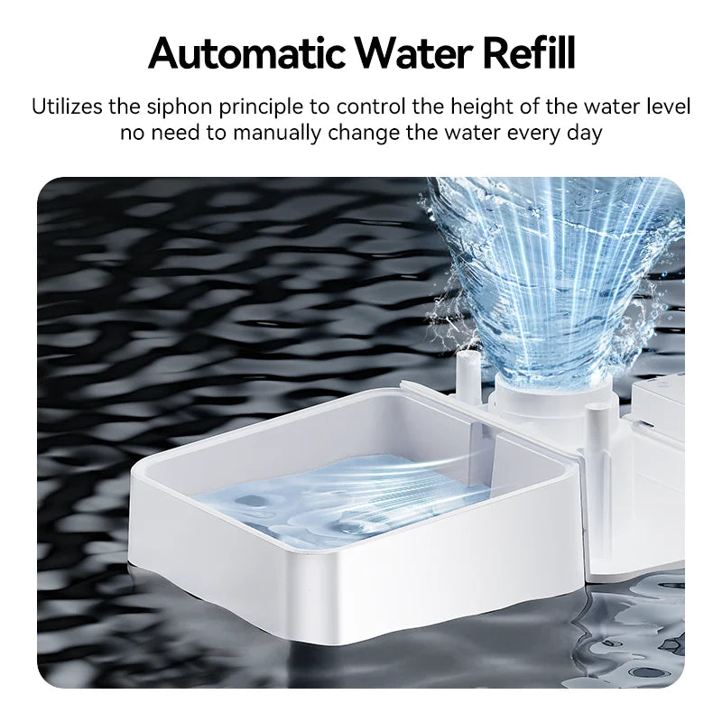 ROJECO 2-in-1 Automatic Cat Feeder & Water Fountain 8.5L | Large Capacity Pet Food Dispenser