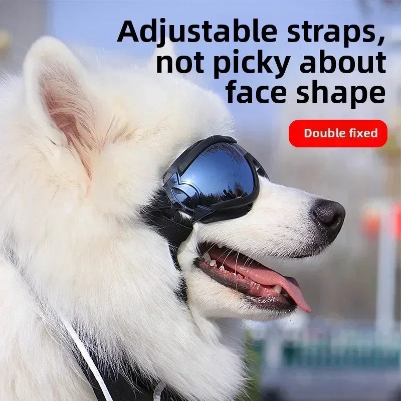 Dog Goggles Anti UV Windproof Adjustable Sunglasses for Outdoor Protection
