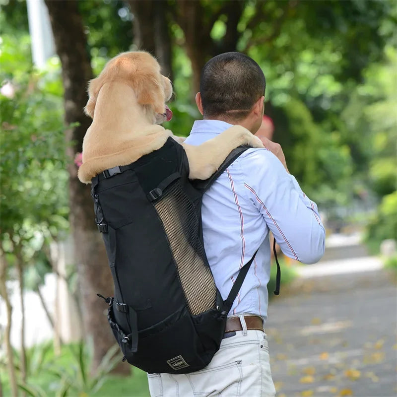 Heavy Duty Dog Carrier Backpack  | Strong Breathable Pet Backpack for Medium Dogs