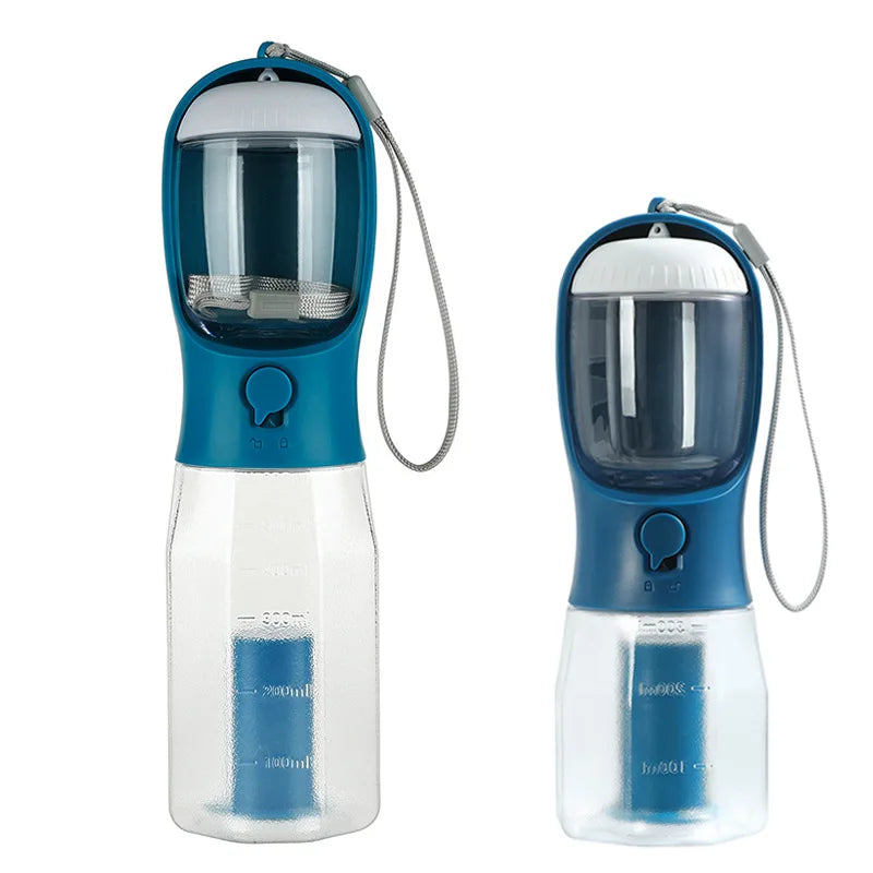 4-in-1 Pet Travel Water Bottle for Dogs & Cats