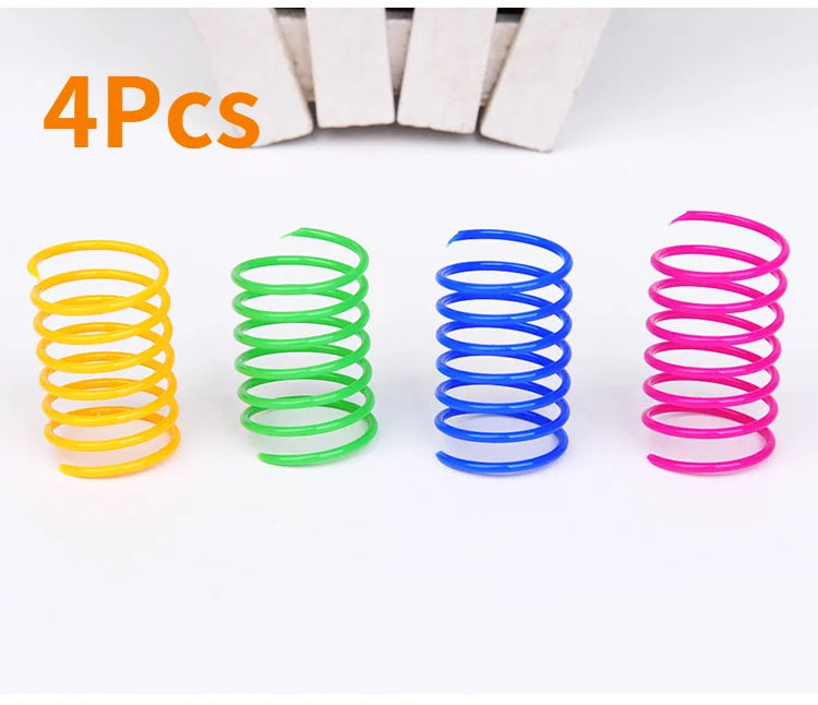 Cat Spring Toy Set | Interactive Bouncy Coil Toys for Cats