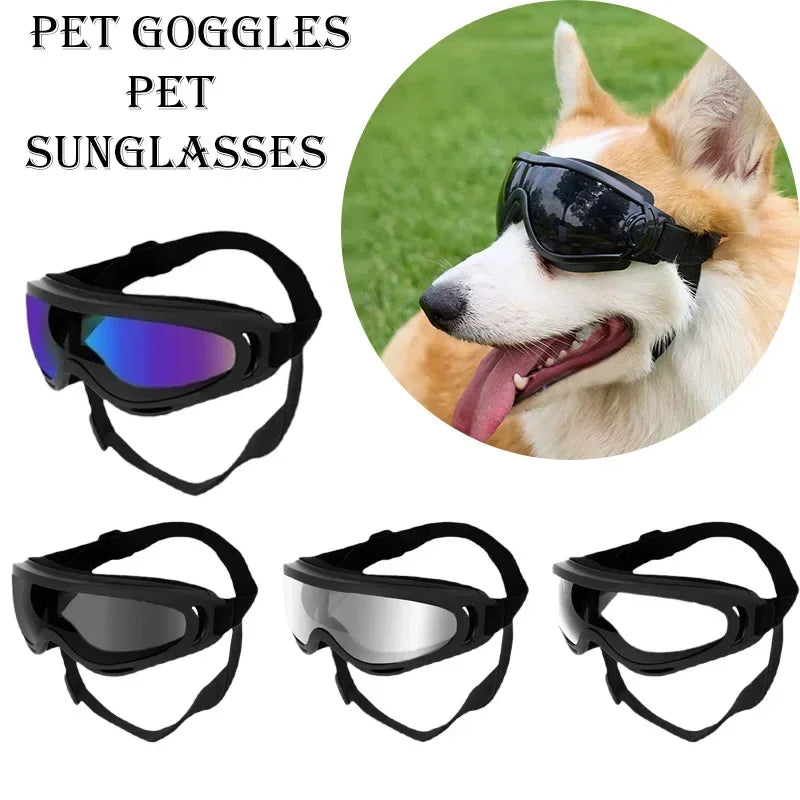 Dog Goggles Anti UV Windproof Adjustable Sunglasses for Outdoor Protection