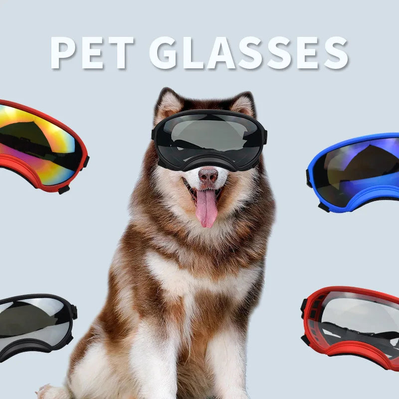 Dog Ski Goggles Anti Fog UV Protection Windproof Adjustable Pet Sunglasses